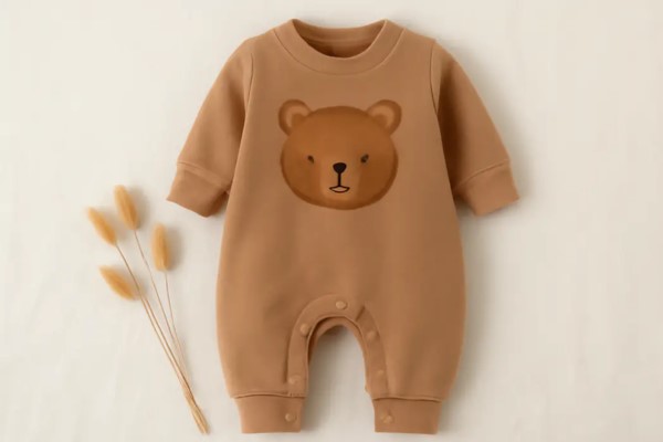 rs 149 bear design long-sleeve baby jumpsuit thespark shop
